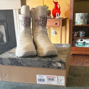 The North Face Cream Winter Boots
